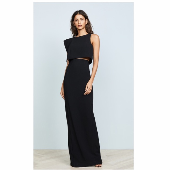 black halo gown